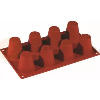 Kuchyňská sůl Silikonová forma Formaflex na monoporce - 300x175 mm, 8 ks x 55x60 mm, 97 ml - FR002 | PAVONI, Baba Grande