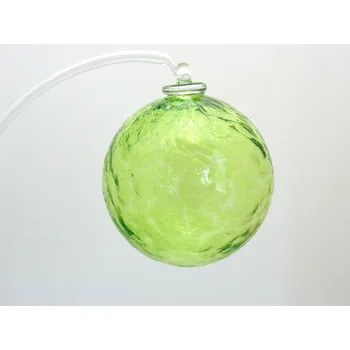 Vánoční ozdoba Skleněné koule 6cm světle zelená