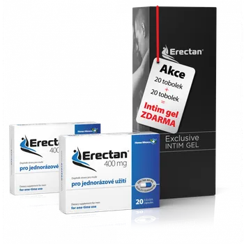 Přírodní produkt 2x Erectan 400 mg + intim gel zdarma - doprava zdarma