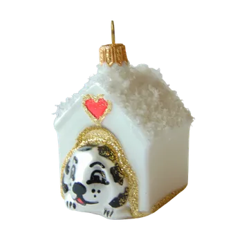 Vánoční ozdoba Vánoční ozdoba pes v boudě