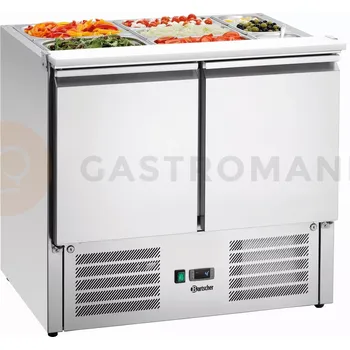 Chladící stůl salátový 2x GN 1/1 + 3x GN 1/6, 250 l, 900x700x845 mm | BARTSCHER, 900T2 + GL