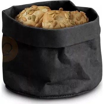 Papírová taška na pečivo, černá 17x17x15 cm | HENDI, 429211