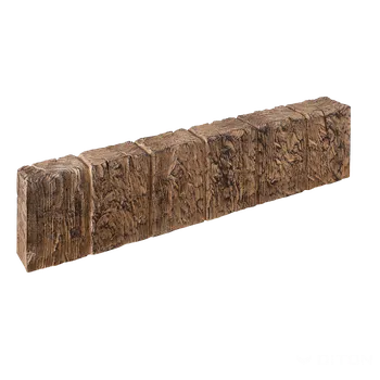 Zahradní obrubník DITON Palisádový obrubník NATUR PATINA hranol rovný