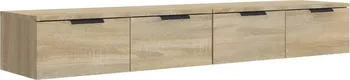 Policová skříň Nástěnná skříňka z kompozitního dřeva 68 x 30 x 20 cm 2 ks
