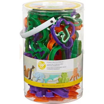 Výroba svíčky Sada formiček na těsta, zvířata, 50 dílků | WILTON, 2304-1055