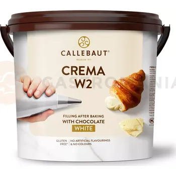 Potravina Krém na plnění, bílá čokoláda Crema W2, kbelík 5 kg | CALLEBAUT, FMW-R1435-37C