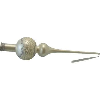 Vánoční ozdoba Vánoční špička 1 koule mat 2948