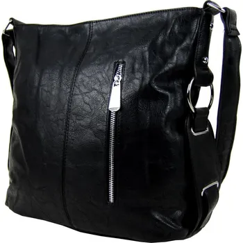 Kabelka Mahel Černá moderní crossbody dámská kabelka 67-MH