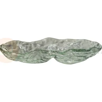 Servírovací stolek Miska Cloud průhledná 23 x 14 cm | BDK, 291161