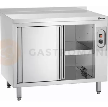 Zahradní skříň Vyhřívaná skříňka série 700 s lištou, 1000x700x850 mm, posuvné dveře | BARTSCHER, 348107