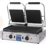 Kontaktní gril dvojitý, rýhovaný povrch | HENDI, 263709