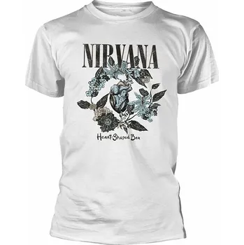 Pánská móda Nirvana tričko, Heart Shaped Box White, pánské XL