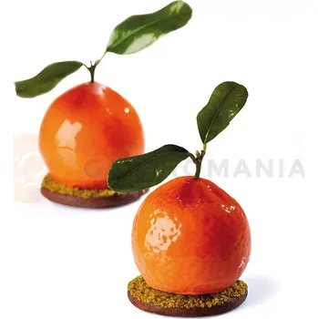 Výroba svíčky Silikonová forma na dezert - mandarinka, 400x300 mm, 20 porcí, 57x50 mm, 90 ml - PX4332S | PAVONI, Tangerine