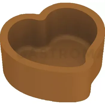 Čokoládová tyčinka Vložka - forma pro zařízení COOKMATIC a COOKMATIC SPECIAL pro 30 kusů o rozměrech 40x38x17 mm, srdce | PAVONI, PIASTRA60