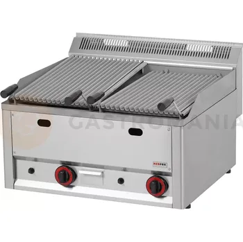 Kuchyňský gril Lávový gril S 660x600x290 mm, 13 kW | REDFOX, GL-60-GLS