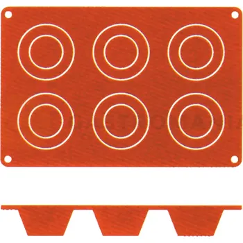 Potravinová fólie Silikonová forma na Muffiny, 6 m 69x35 mm | CONTACTO, 6634/076