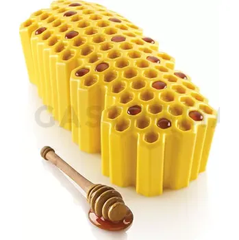 Kuchyňská sůl Sada forem na moučníky a dezerty - včelí plástev 1100 ml, 250x90x73 mm | SILIKOMART, Beehive 1100