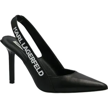 Dámské holínky Karl Lagerfeld Kůžoné jehly GALA Hi | Barva:černý | Velikost:36