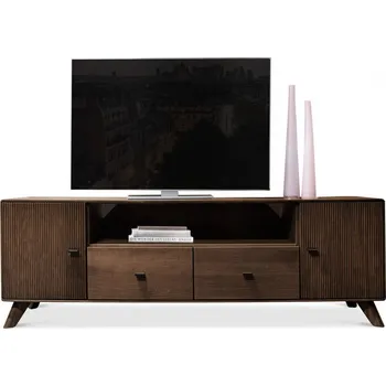 Televizní stolek Velký hnědý TV stolek z masivu buk Hades