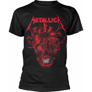 Metallica tričko, Heart Skull Black, pánské L
