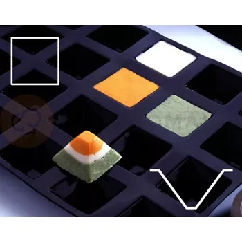 Potravinová fólie Silikonová forma GN1/2, pyramida 71x71x45 mm | CONTACTO, 6688/071