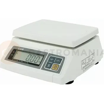 Kuchyňská váha stolní voděodolná 10/20 kg | CAS, VAH-2
