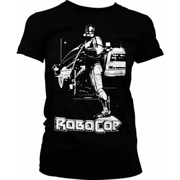 Dámské tričko Robocop tričko, Robocop Poster Black Girly, dámské L