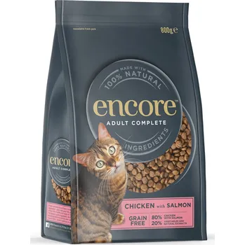 Krmivo pro kočku 2x800g Encore Cat kuřecí s lososem výhodné balení granule pro kočky