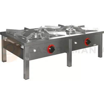 Plynová kartuše Plynová stolička 2 hořáky, 1150x600x350 mm, 6,5+8 kW | EGAZ, TG-217.I