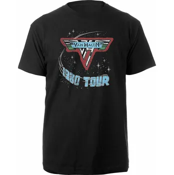 Pánská móda Van Halen tričko, 1980 Tour, pánské L