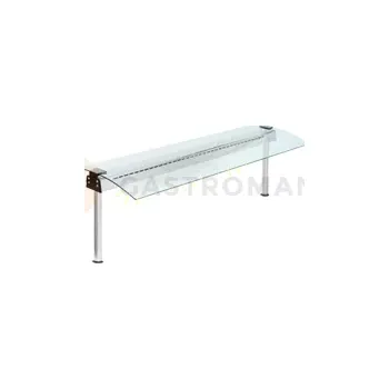 Nástavec na skříň Nástavec s osvětlením a skleněným panelem, zahnutým z jedné strany, 1747x552x480 mm | ASBER, FS-L-CG1-511