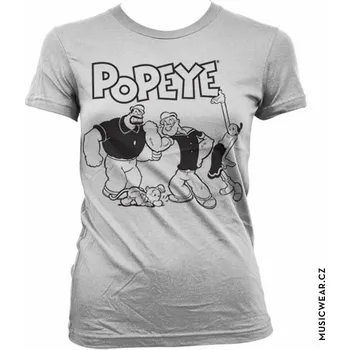 Dámské tričko Pepek námořník tričko, Popeye Group Girly, dámské XL