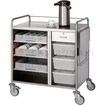 vozík za kolo Vozík pro překapávače kávy 1000x700x985 mm | BRAVILOR BONAMAT, 30S