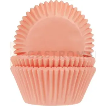 Kuchyňská sůl Košíčky na cupcake, průměr 5 cm, 50 ks meruňkové | HOUSE OF MARIE, HM5515