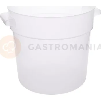 Nádoba na led Kulatá polypropylenová nádoba na potraviny, bez poklice, 15 l, s průměrem 300 mm | CONTACTO, 1124/015