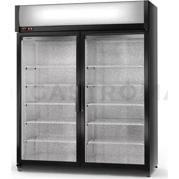 Lednice Chladící skříň jednostranně prosklená s křídlovými dveřmi, horní agregát, 4. tř., 1200x750x2020 mm | RAPA, SCh - S 1200 ecoline