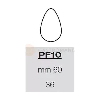 Výrobník cukrové vaty Šablona s formičkami na těsto - 30x vejce 60 mm, 57,5x39 cm | PAVONI, PF10