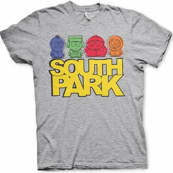 Pánské tričko South Park tričko, Sketched Heather Grey, pánské XXL