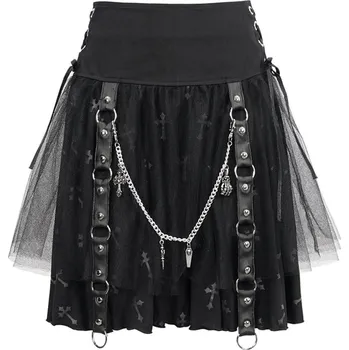 Dámská sukně sukně dámská DEVIL FASHION - SWEET PANDEMONIUM - BLACK - L