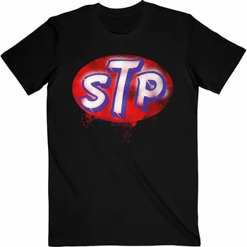 Pánská móda Stone Temple Pilots tričko, Red Logo Black, pánské XXL