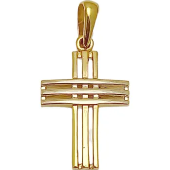 Přívěsek Zlatý přívěsek přívěsek křížek 150-15