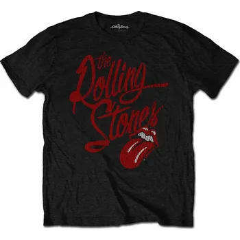 Pánské tričko Rolling Stones tričko, Script Logo, pánské L