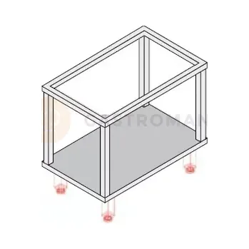 Blok Podstavec otevřený 400 mm | KROMET, 700.T-400