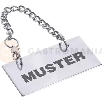 Informační tabulka Nápis na přání na nerezové tabulce s řetízkem | CONTACTO, 7229/801