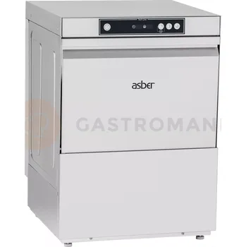Myčka nádobí Myčka na nádobí s dávkovačem a oplachovým čerpadlem, digitální ovládání, Koš: 50x50 cm, 400V, 600x600x820 mm, Grand Series, Tech Line | ASBER, GT-510 W DD
