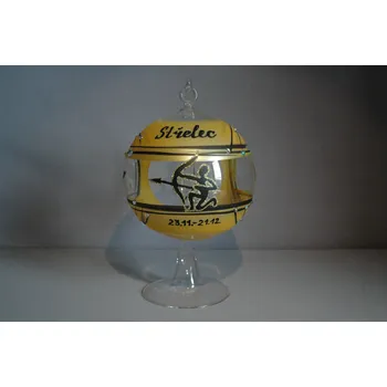 Svíčka Koule na svíčku, 12cm, se stojánkem, znamení zvěrokruhu Střelec