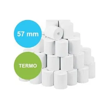 Kotouček do pokladny a tiskárny štítků Pokladní termo kotoučky 57/40/12 (160 kusů v krabici)