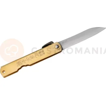 Kuchyňský nůž Kapesní nůž, 79 mm | HIGONOKAMI, Shirogami Sasaha Brass