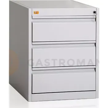 Zahradní skříň Skříň pro pověšení složek, formát A-3, 3 zásuvky | KART-MAP, AT3/3