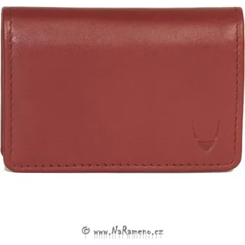 Vizitkář Červený dámský kožený vizitkář HIDESIGN z telecí kůže 020